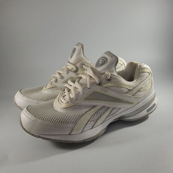 Reebok Womens Easytone PVN610 11-J17101 White Lace Up Running Shoes Size US 7 - Picture 1 of 12